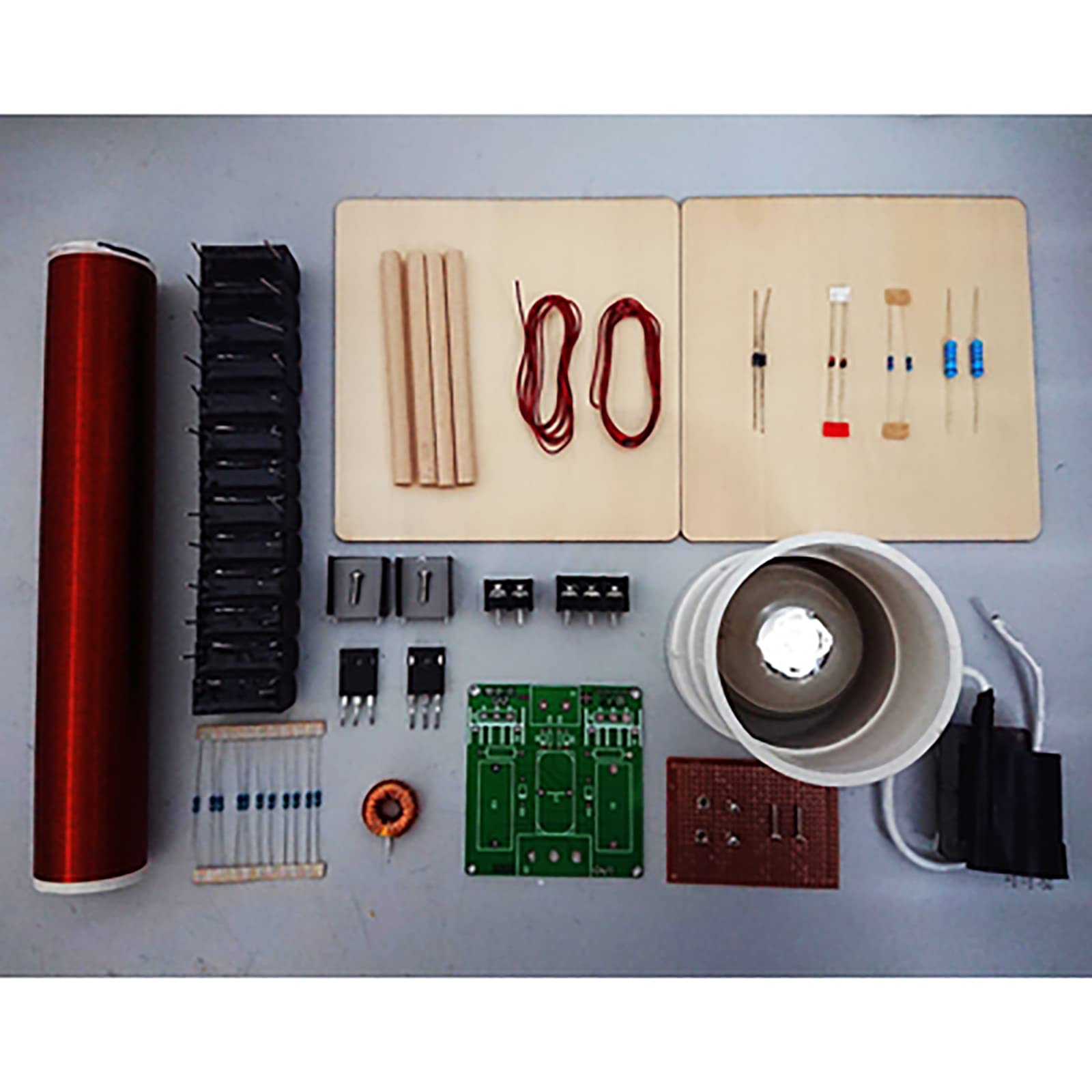 DIY Tesla Coil Kit - Touchable Artificial Lightning Arc Plasma Generator for Wireless Power Transmission | Science Experiment Model & Educational STEM Toy | Perfect for Classroom Demonstrations, Home Decor & Science Enthusiasts