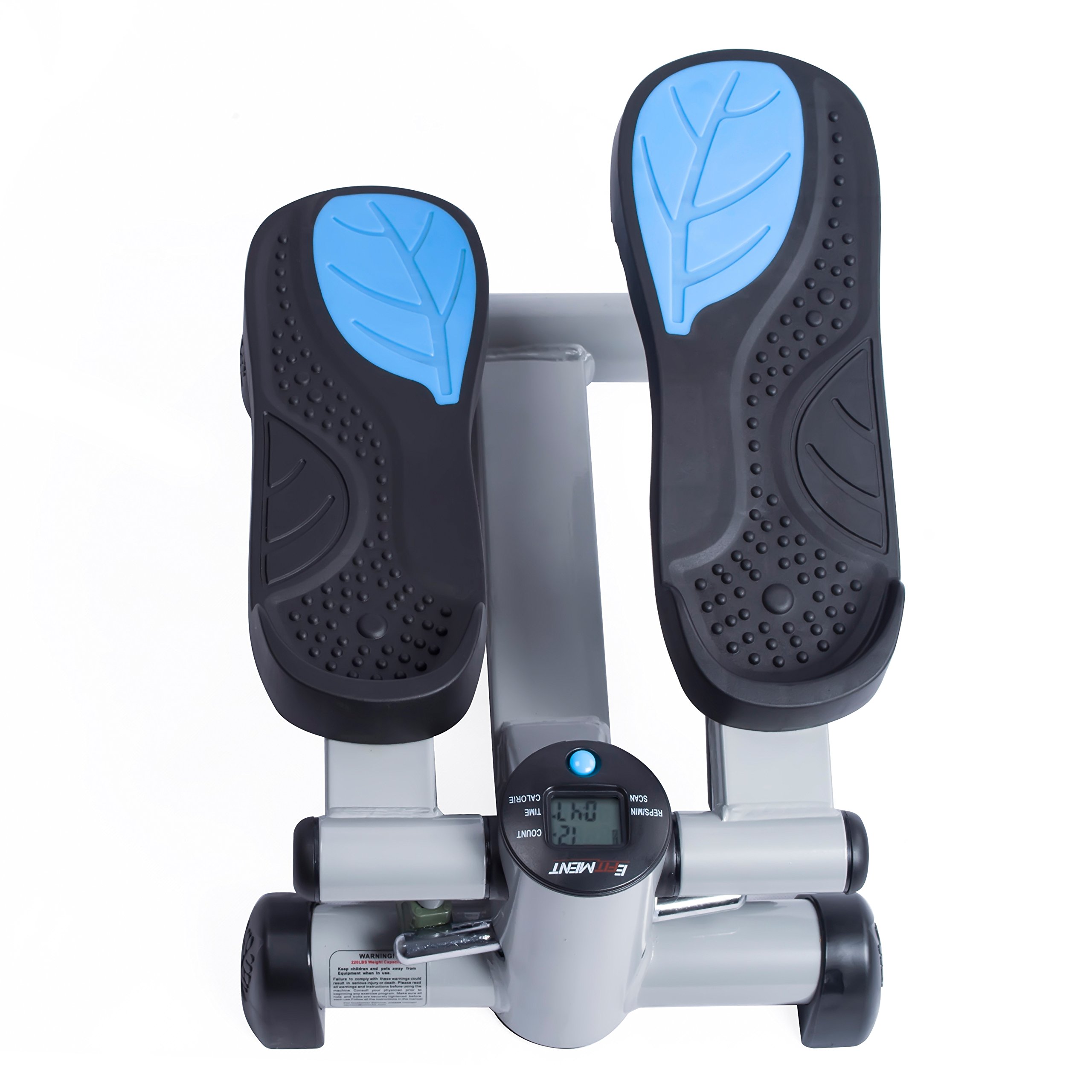 Efitment Mini Stepper - Portable Stair Climber for Home Workouts with Resistance Bands & LCD Monitor | Cardio Exercise Equipment for Thighs, Legs & Glutes | Non-Slip Pedals for Safe Indoor Fitness Training
