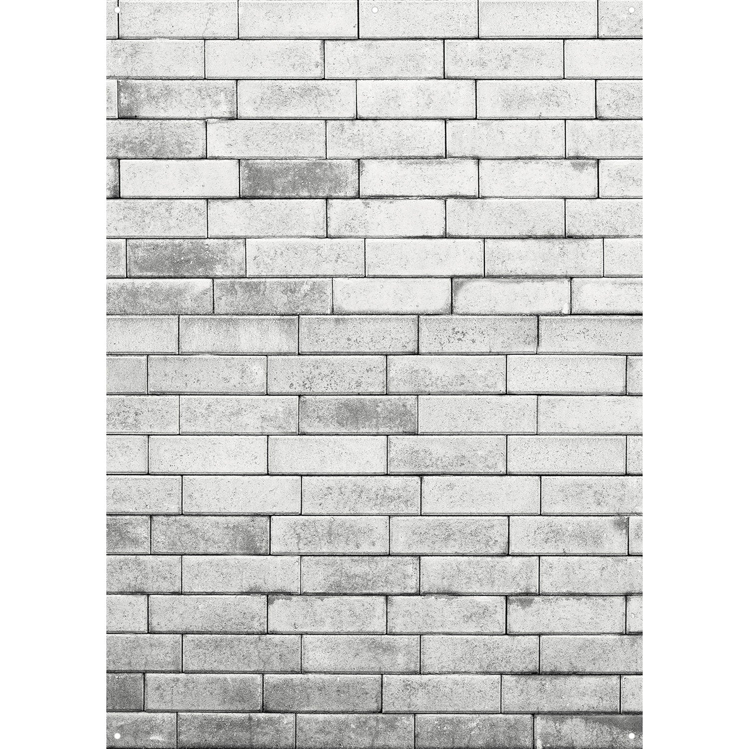 X Drop Vinyl Backdrop - Gray Brick Wall (5' x 7') - Perfect for Photography, Video Shoots, and Home Decor