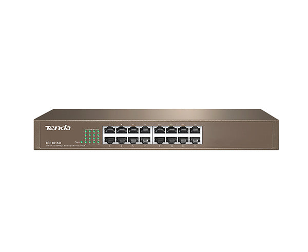 16 Port Gigabit Ethernet Switch - Desktop & Rackmount Network Switch for Home & Office | High-Speed LAN Connectivity for Gaming, Streaming & Business Networks