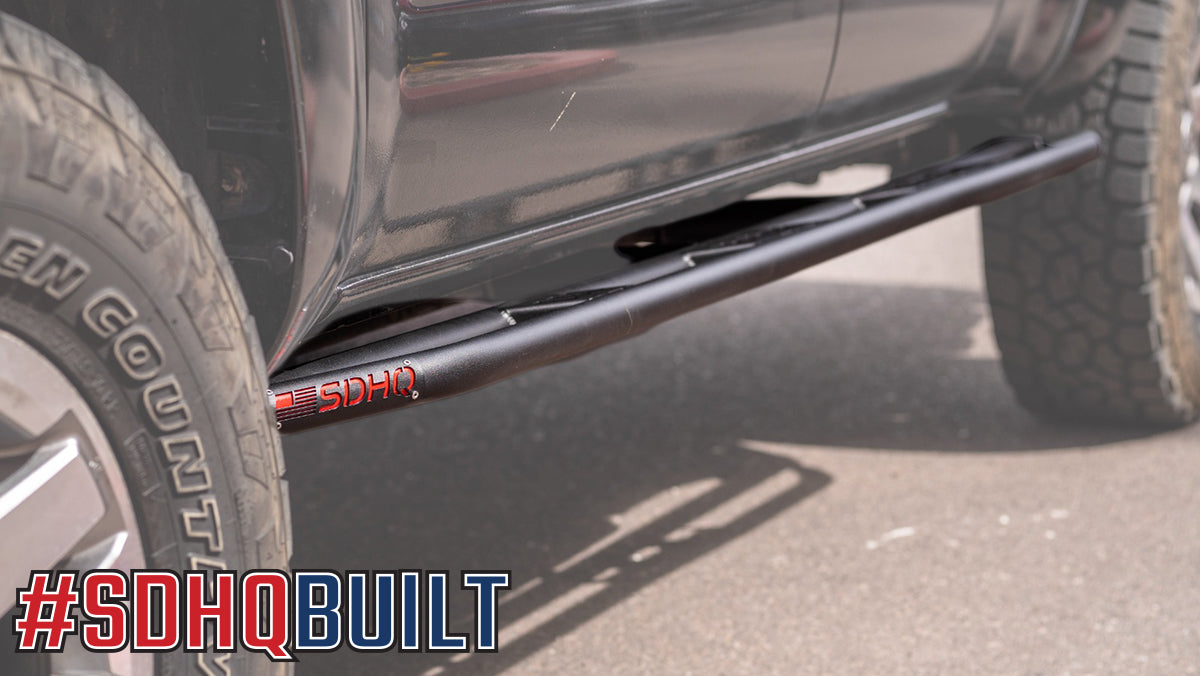 2005-2015 Toyota Tacoma SDHQ Built Rock Sliders - Heavy Duty Off-Road Side Steps for Enhanced Protection & Style | Perfect for Rock Crawling, Overlanding & Trail Adventures
