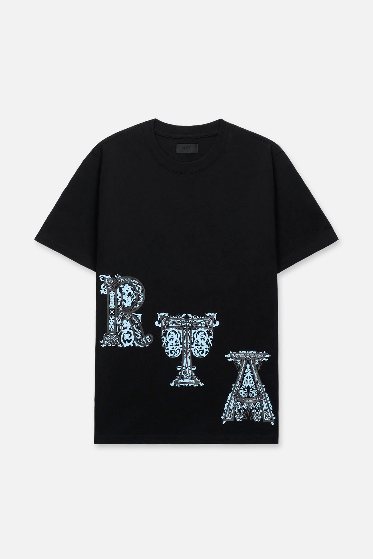 Liam Short Sleeve T-Shirt for Men - Black Illuminated Diagonal Print Casual Tee - Perfect for Streetwear, Gym & Everyday Outfits
