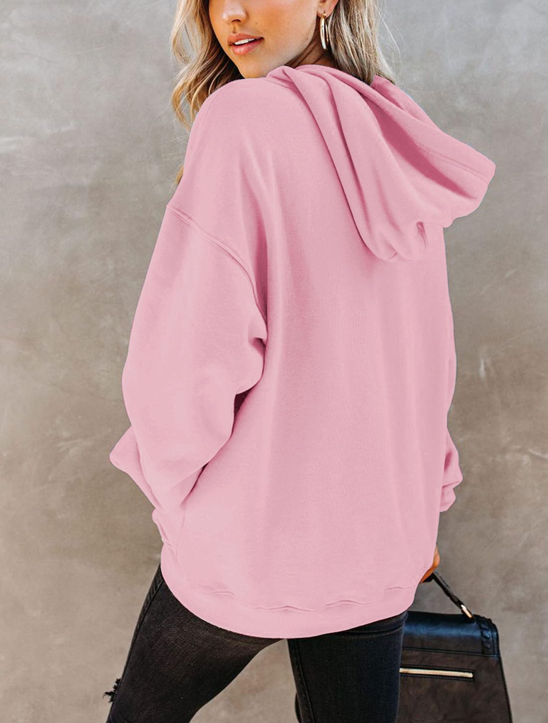 Yuccalley Women's Long Sleeve Hoodie with Pockets - Casual Pullover Sweatshirt for Everyday Wear, Lounge & Outdoor Activities