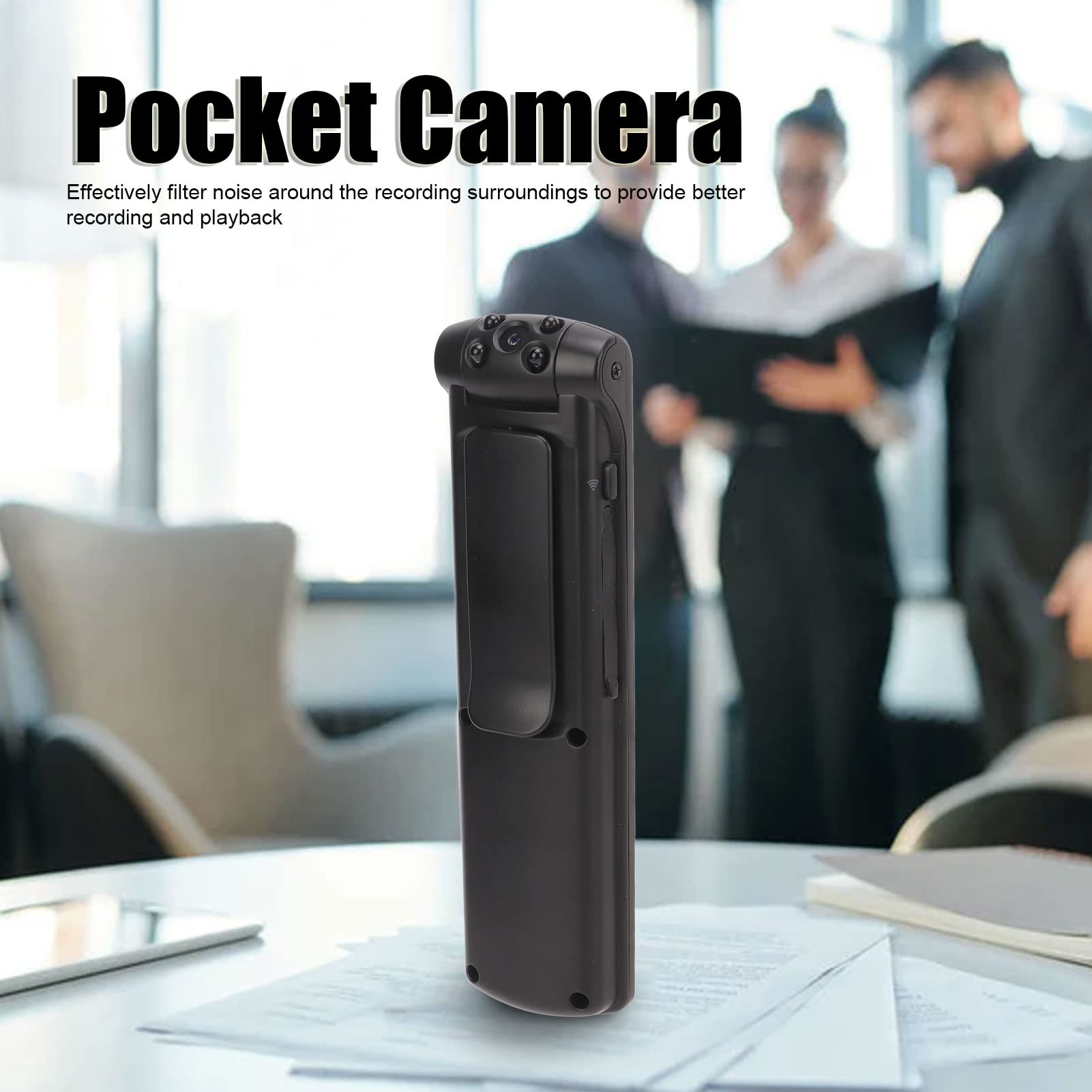 Zunate Mini Camera - 1080P HD Portable Body Camera with WiFi, IR Night Vision, 128GB Support | Compact Security Camera for Home, Office, Outdoor Activities & Travel Recording