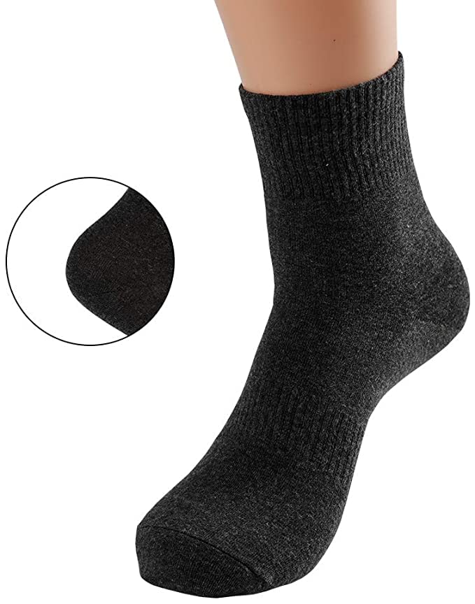 Breathable Cotton Crew Socks for Men & Women - Athletic Sports Casual Ankle Socks - Perfect for Running, Gym & Everyday Wear