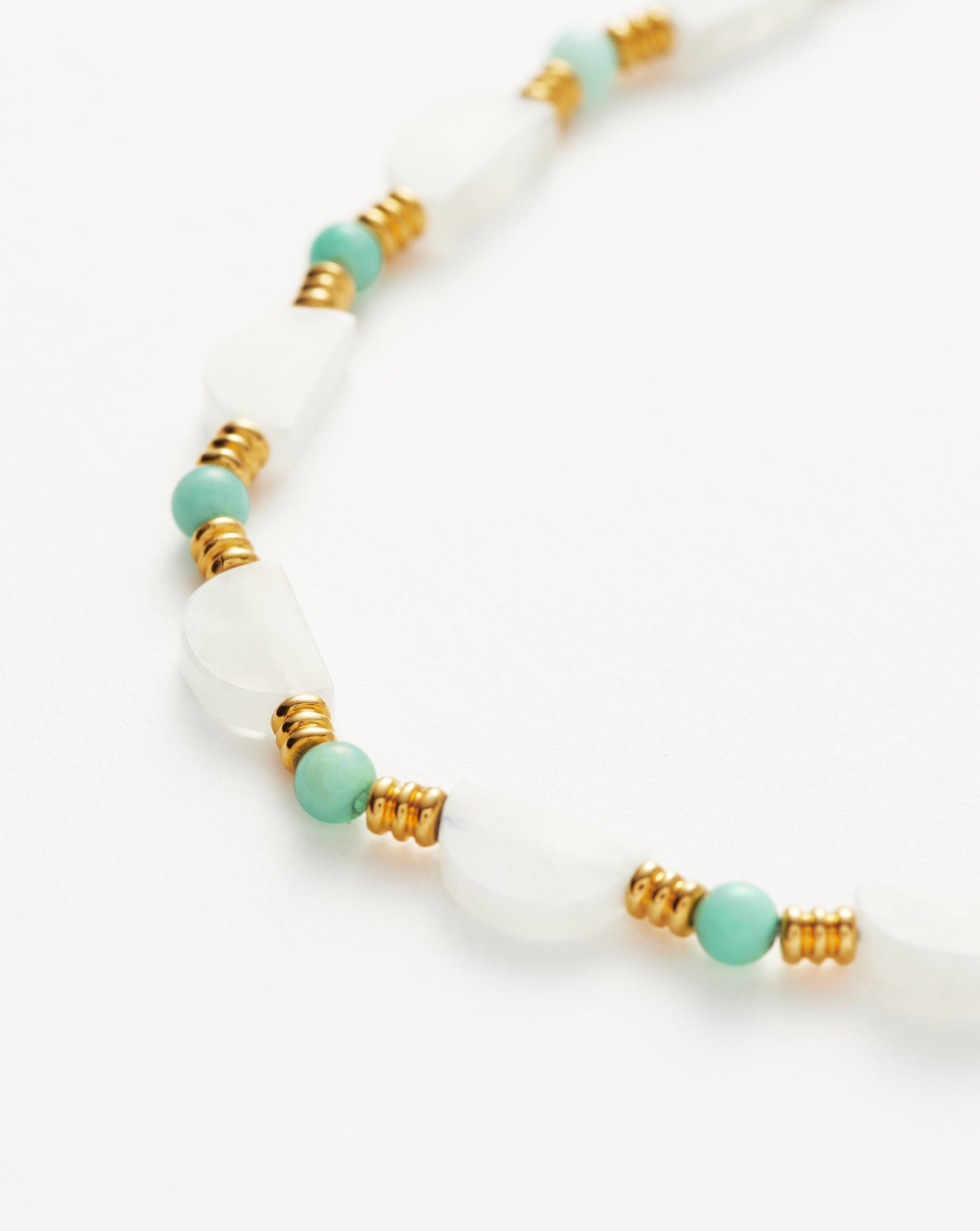 Zenyu Gemstone Beaded Choker Necklace for Women - Elegant Bohemian Crystal Jewelry Gift for Her - Perfect for Parties, Weddings & Everyday Wear