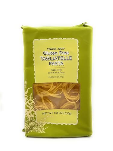 Trader Joe's Gluten-Free Tagliatelle Italian Pasta - 8.8 oz (250g) Pack | Authentic Wheat-Free Pasta for Italian Dishes, Keto & Celiac Diets | Perfect for Pasta Salads, Carbonara & Family Dinners