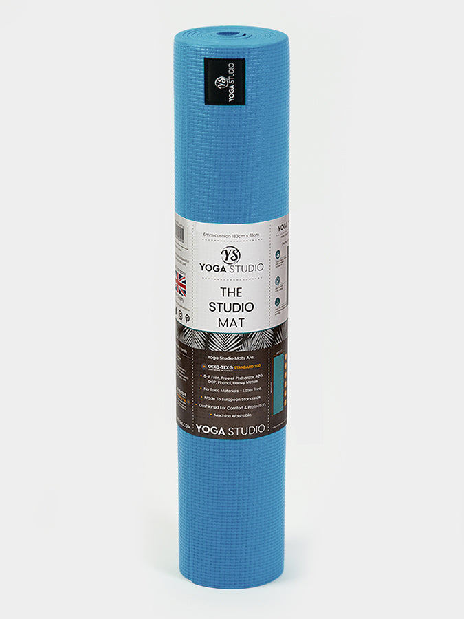 Premium Non-Slip 6mm Thick Yoga Mat for Hot Yoga & Home Workouts - Eco-Friendly TPE Exercise Mat with Carrying Strap - Ideal for Pilates, Gym & Studio Practice