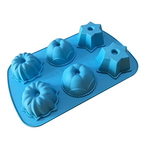 Premium 6-Star Pumpkin Silicone Baking Molds - Cake Pans, Muffin Cups, Soap & Bath Bomb Molds for DIY Crafts, Chocolate, Biscuits | Perfect for Halloween, Thanksgiving & Holiday Baking Decorations