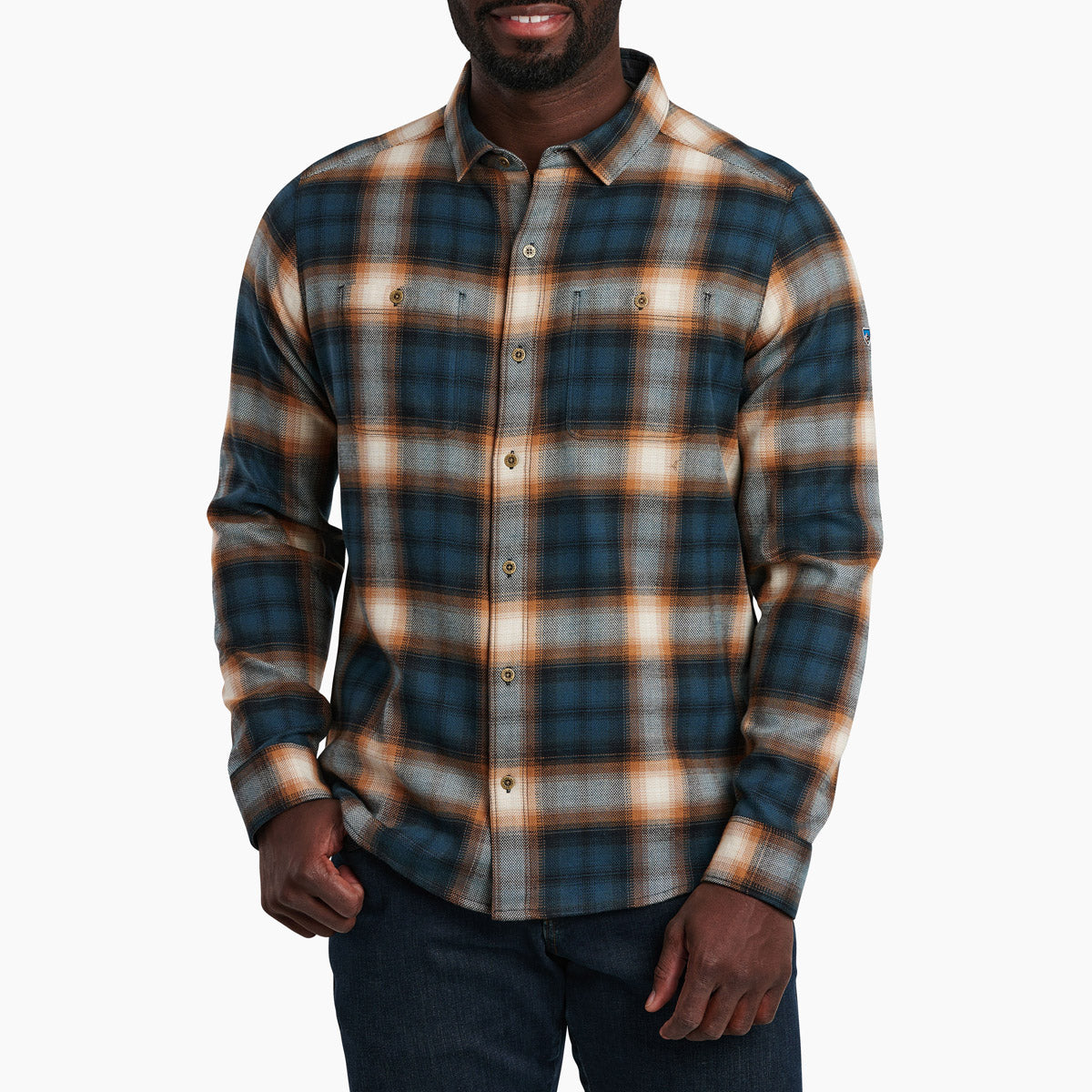 Men's Flannel Long Sleeve Shirt - Soft Plaid Button Down for Casual Wear & Outdoor Activities