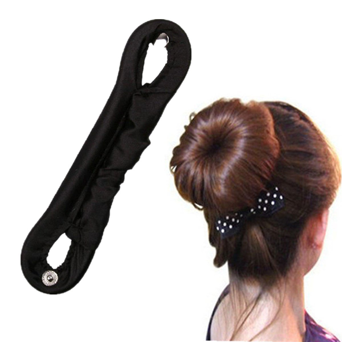 Magic Silk Wire Hair Donut Bun Maker - Styling Roll Updo Styler Clip Twist Tool for Women (Small) | Perfect for Parties, Weddings & Everyday Hairstyles