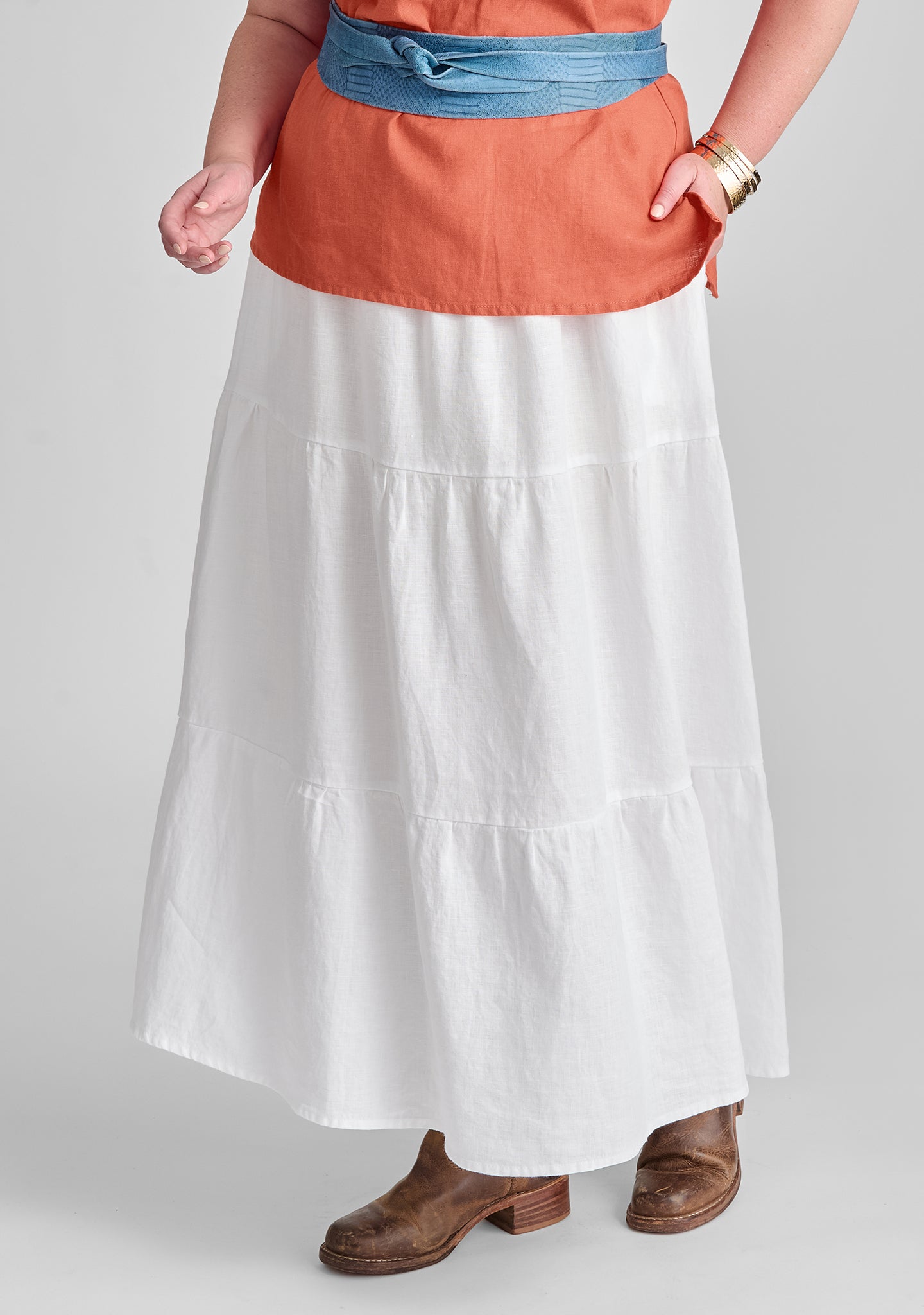 Gaia Skirt - Premium Linen Maxi Skirt for Women | Flowy Boho Summer Skirt | Perfect for Beach, Vacation & Casual Outings
