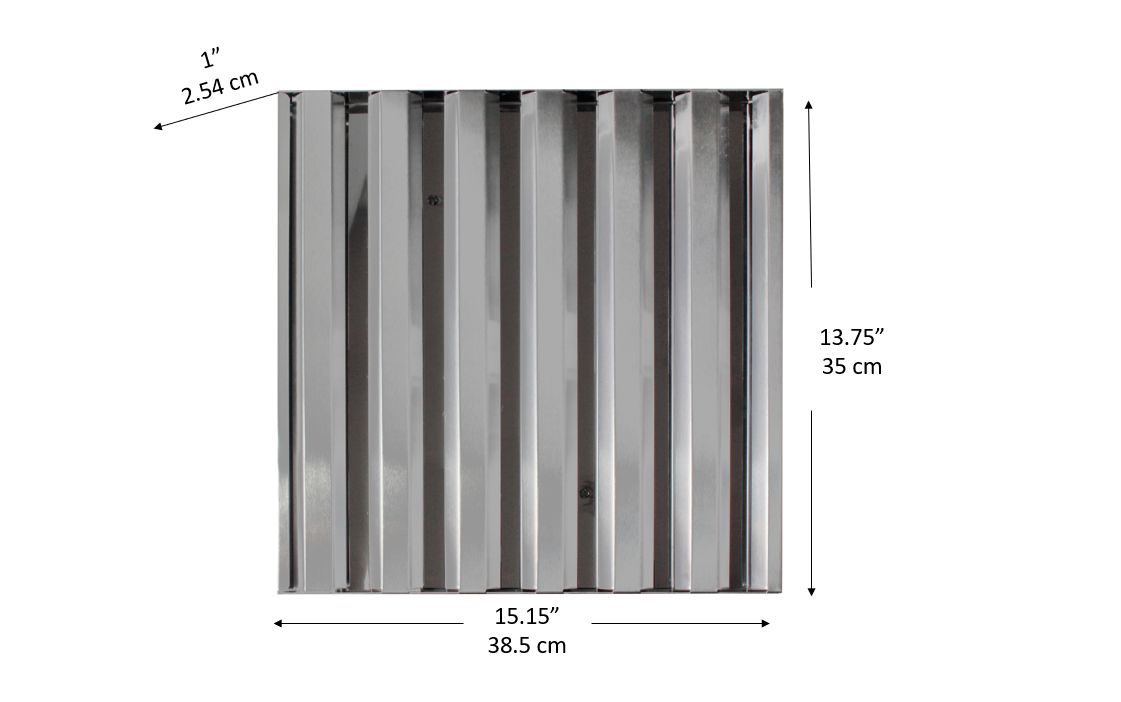 Pro Pyramid 36 Inch Range Hood Filter - Stainless Steel Replacement Filter for Kitchen Ventilation - Perfect for Home Cooking, Grilling & Smoke Removal