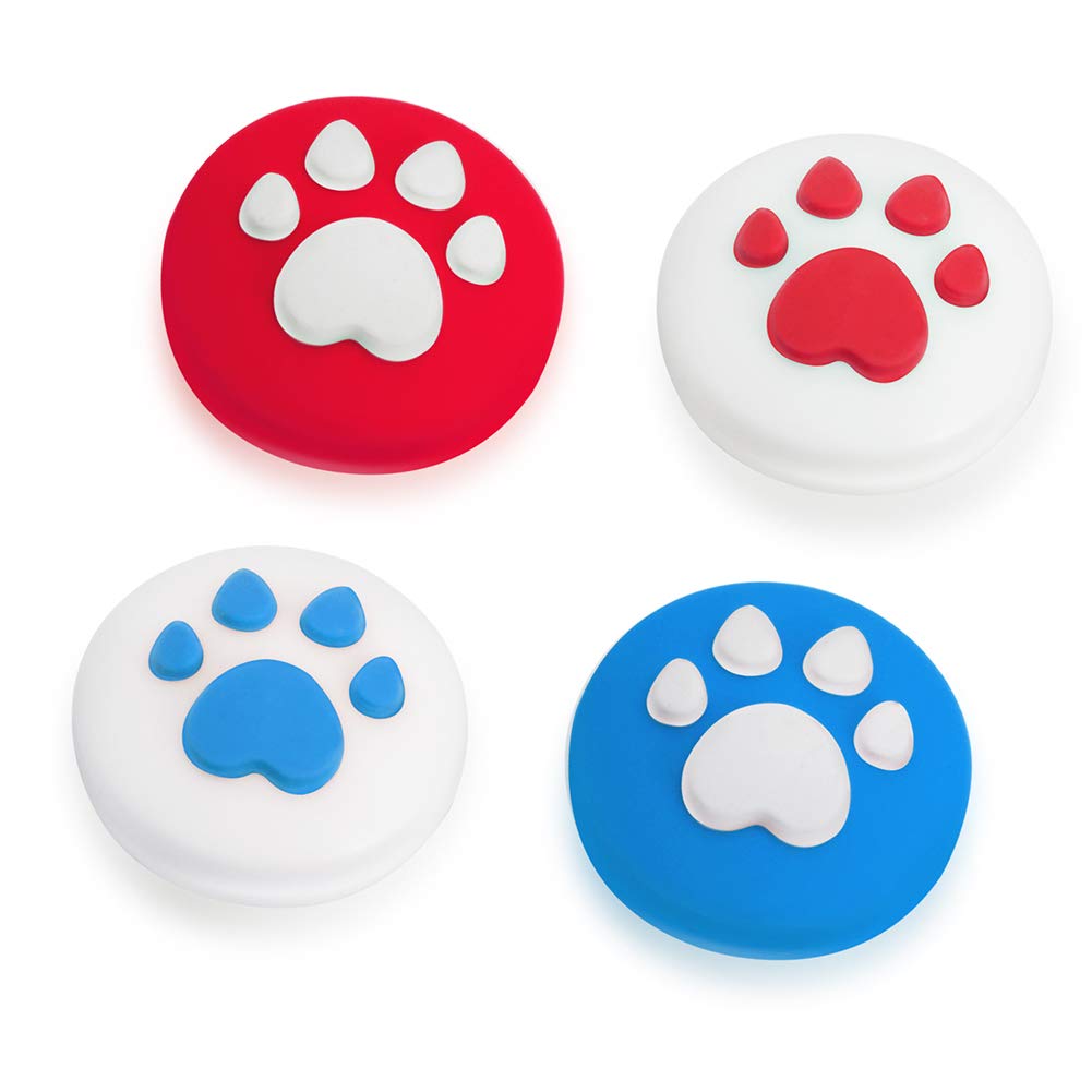 Soft Silicone Cat Claw Thumb Grips for Nintendo Switch & Lite - Game Controller Joystick Caps, Analog Stick Cover Skins for Joy-Con Controllers - Perfect for Gaming, Travel & Long Play Sessions