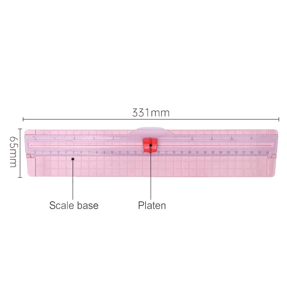 Portable Mini Paper Cutter Trimmer for Cardstock, Photos & Labels - Precision Craft Cutter with Ruler for Scrapbooking, Office, Home & School Use | Perfect for DIY Projects, Card Making & Photo Studio Work