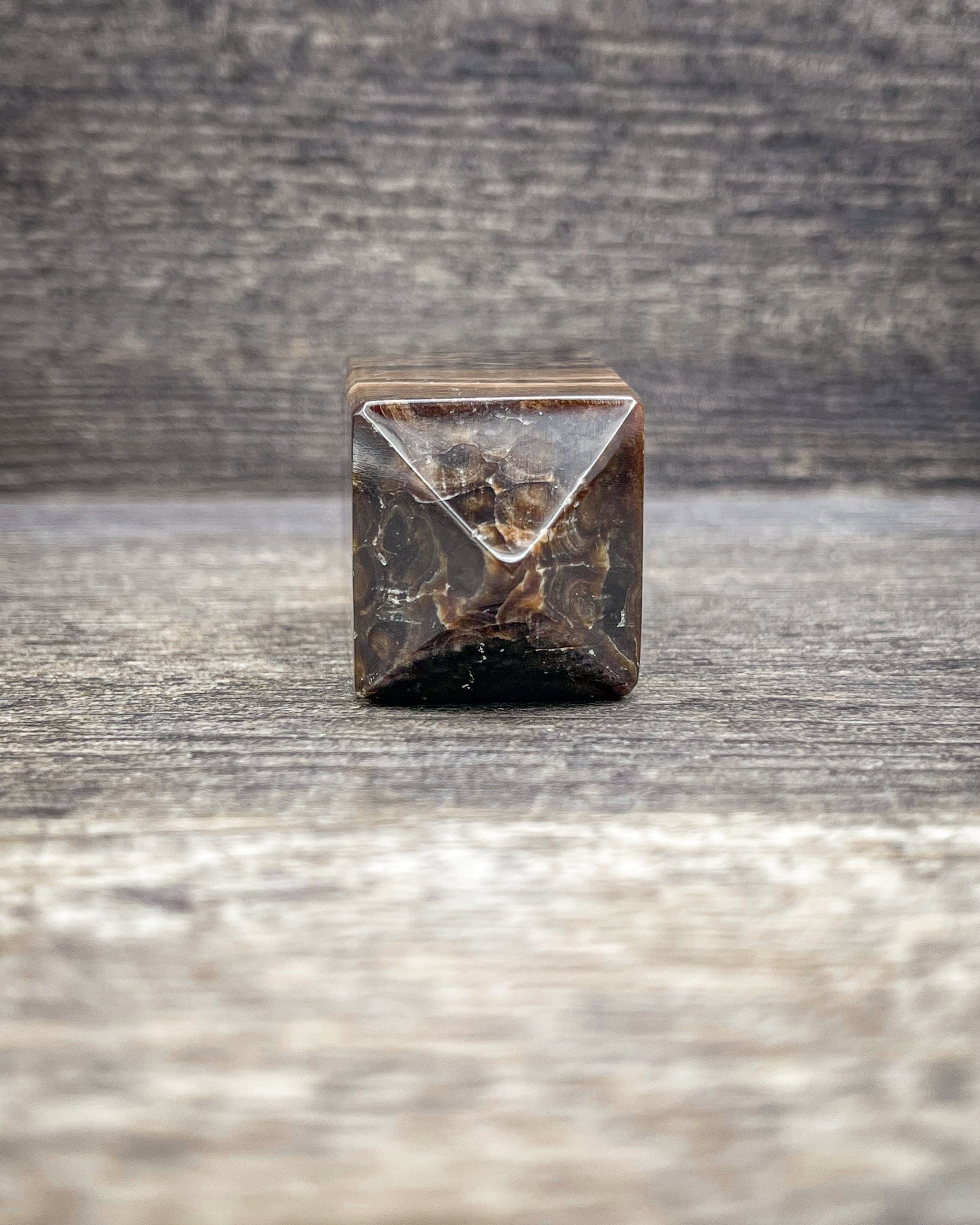 Natural Brown Onyx Crystal Tower Carving - 158g Healing Stone for Meditation, Reiki, and Home Decor
