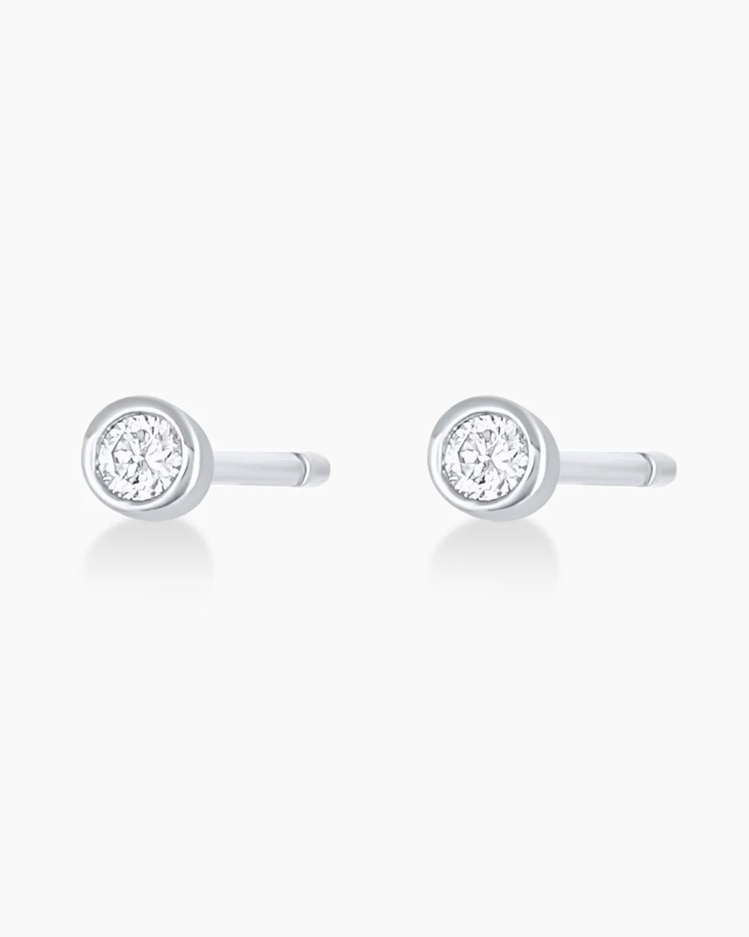 Classic Diamond Stud Earrings for Women - 14K Gold or Sterling Silver - Perfect for Everyday Wear, Gifts & Special Occasions