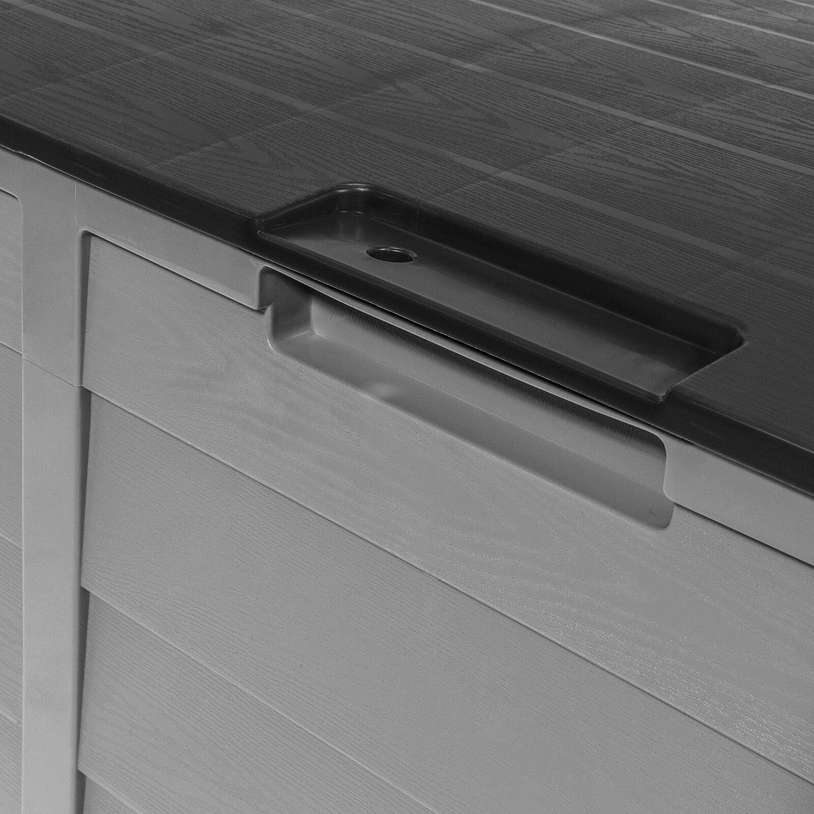 All-Weather UV-Resistant Outdoor Pool Deck Storage Box with Wheels - Perfect for Poolside, Patio, and Garden Organization