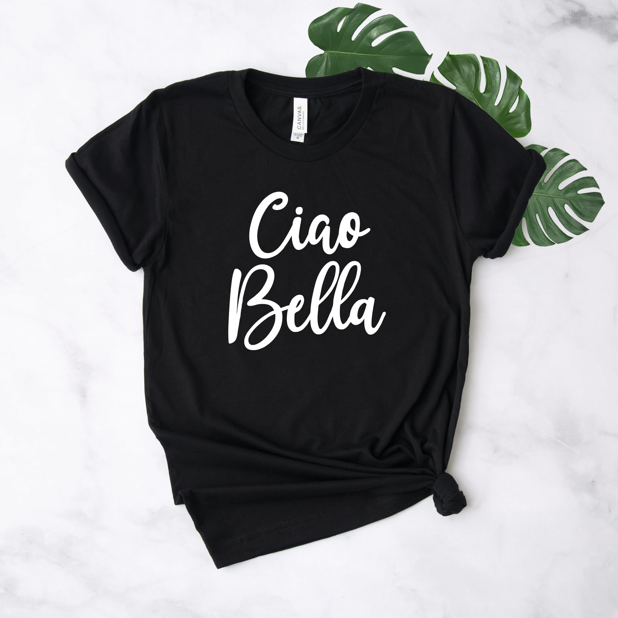 Ciao Bella Shirt - Hello Beautiful Italian T-Shirt - Soft Unisex Tee - Cute Italy Gift for Women & Men - Perfect for Travel, Date Night & Italian-Themed Parties