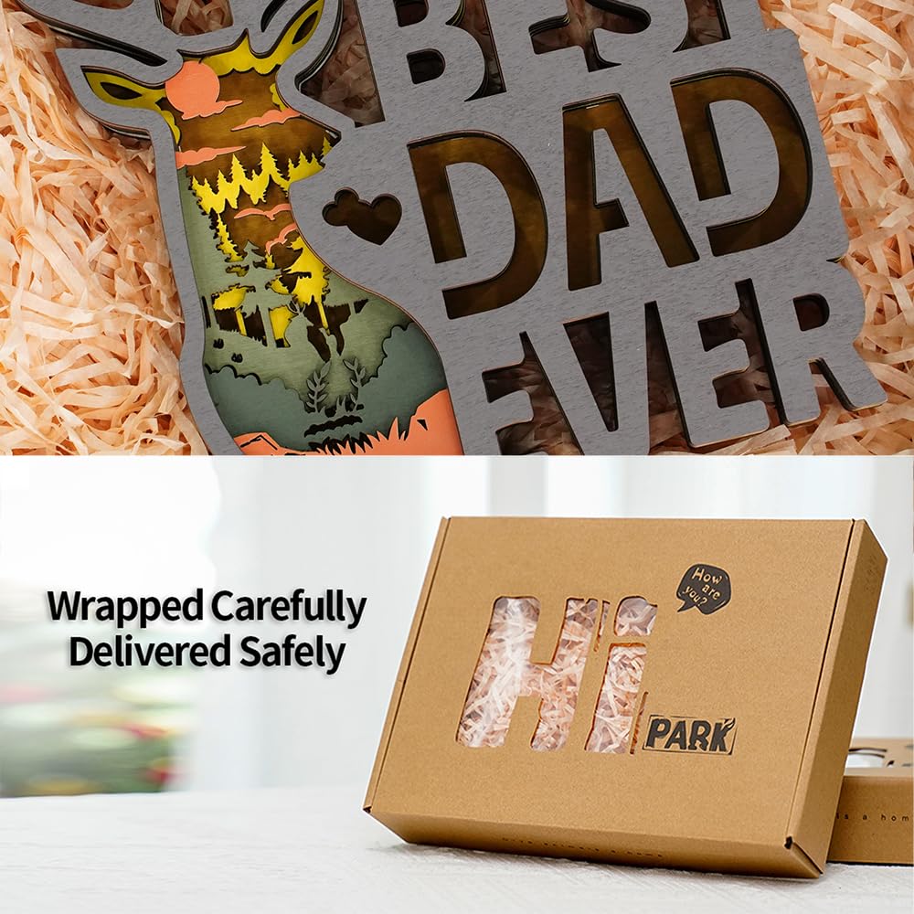 3D Wooden Animal Carving LED Night Light - Handcrafted Wooden Lamp for Home Decor, Desk, Living Room, Bedroom, Office & Farmhouse - Perfect Gift for Dad, Birthday, Christmas & Housewarming - Creates Cozy Ambiance for Relaxation & Festive Celebrations