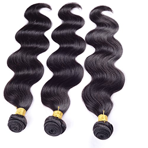 Premium 8A Grade Malaysian Virgin Human Hair Weave Bundles - Body Wave Hair Extensions (14/16/18 Inches, Pack of 3) for Natural Look & Styling - Perfect for Daily Wear, Parties & Special Occasions