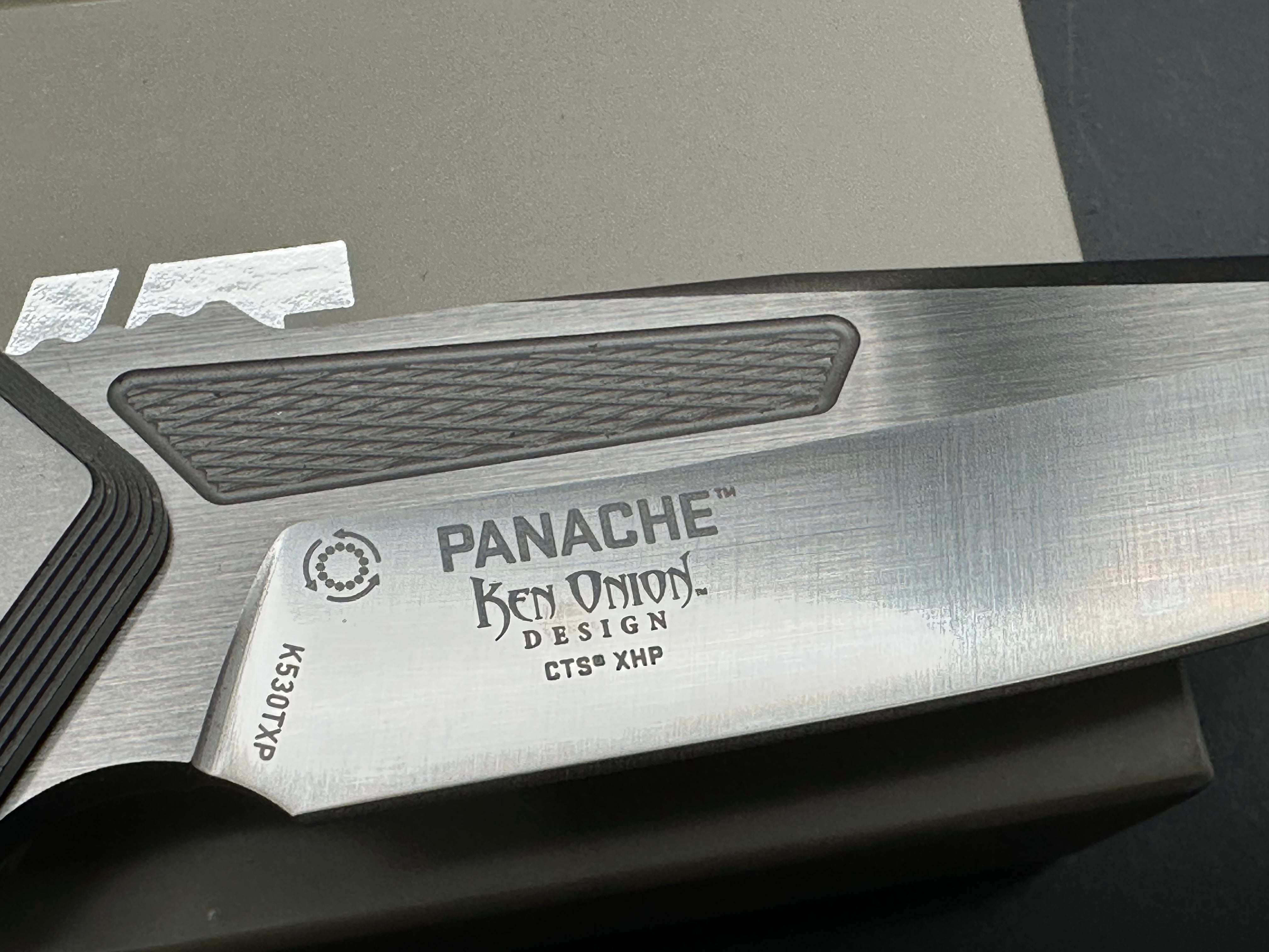 CRKT Panache Folding Knife - Ken Onion Design, Limited Edition 491/550, CTS XHP Stainless Steel Blade, Titanium Handle with Carbon Fiber Inlays - EDC, Outdoor, Camping & Survival Gear