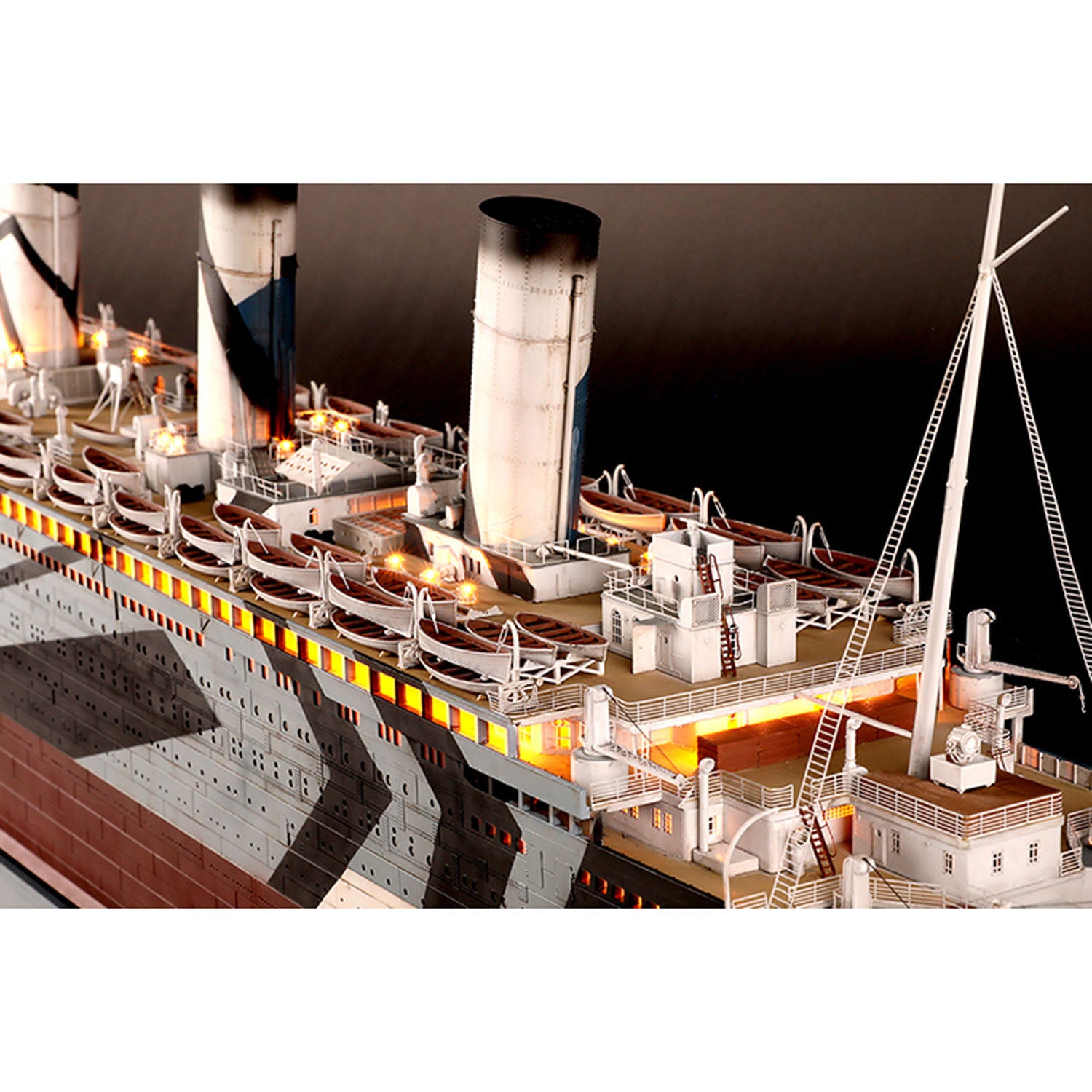 Trumpeter 1/200 Scale Olympic & Britannic Ship Model Lighting Kit - Highly Detailed Parts for Trumpeter 03720 & 03721 - Perfect for Model Ship Building, Collectors, and Historical Displays