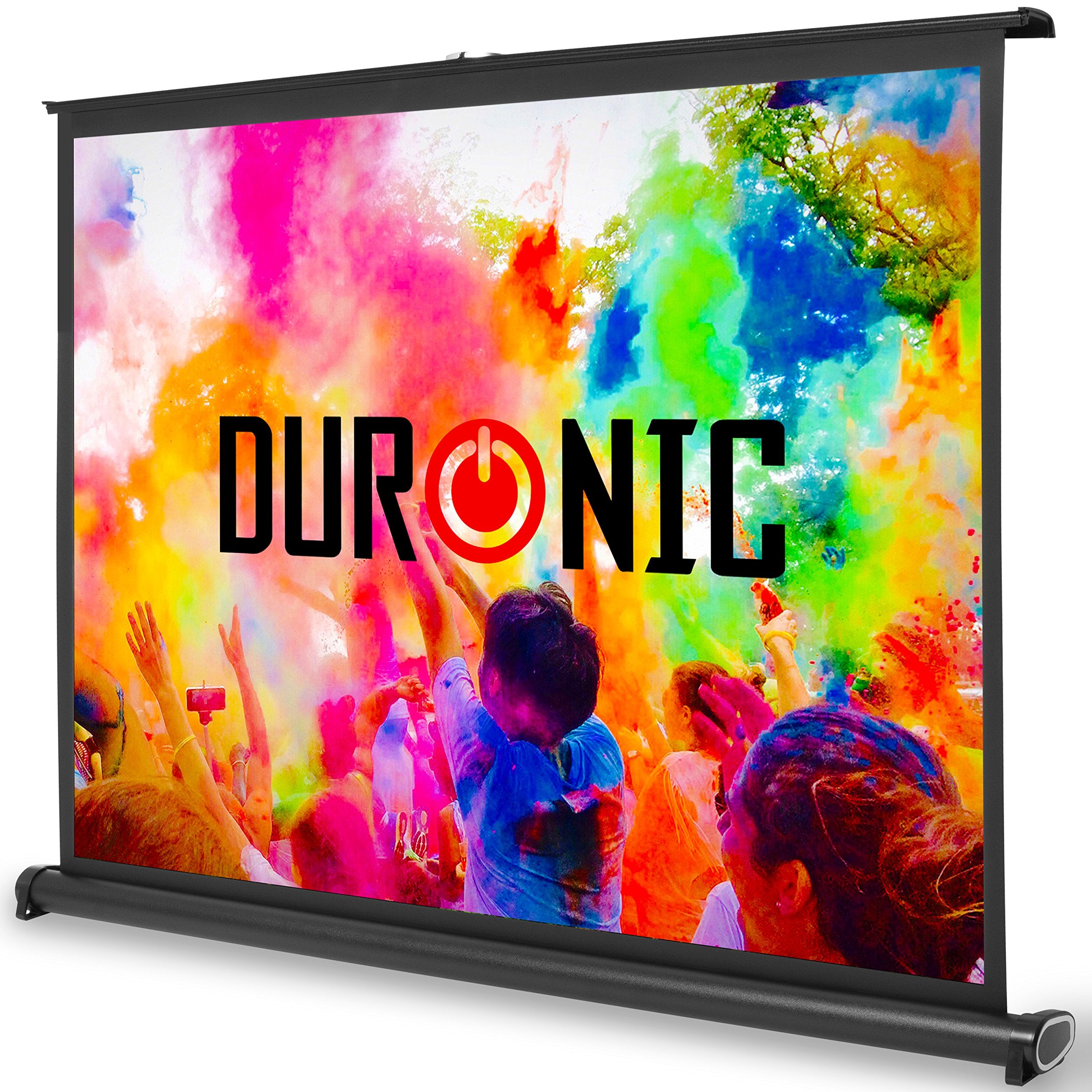 Duronic DPS40/43 Portable 40-Inch 4:3 Ratio Projector Screen | Foldable Desktop Projection Screen for Home Theater, Classroom & Office Presentations | Perfect for Movie Nights, Business Meetings & School Projects
