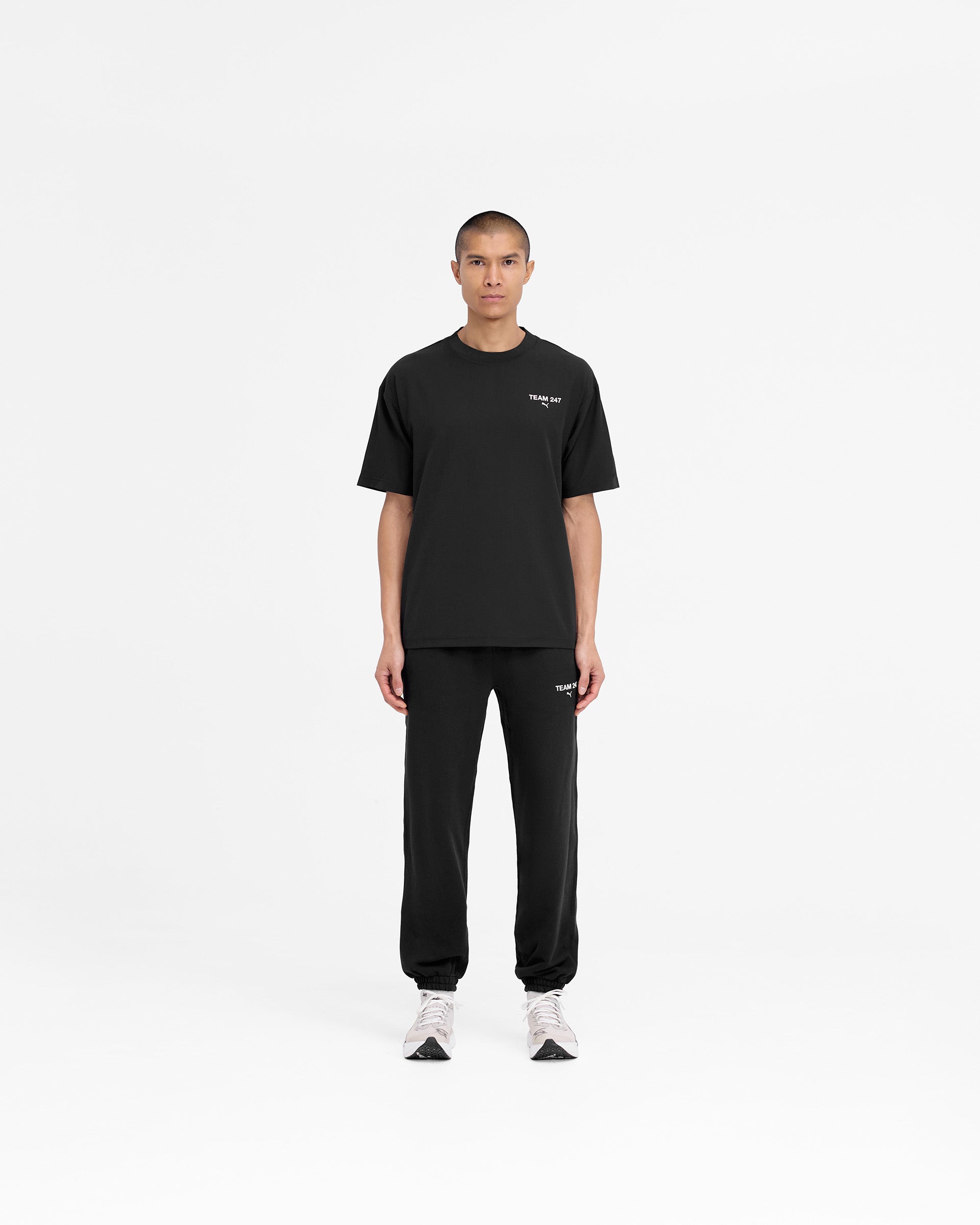 PUMA Oversized T-Shirt for Men & Women - 247 X Black Cotton Comfort Fit Tee - Perfect for Casual Wear, Street Style & Lounge