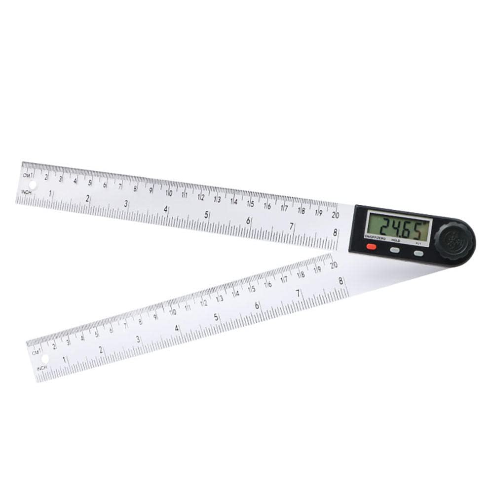 BAWAQAF Digital Protractor Angle Finder - 360 Degree Plastic Goniometer with Angle Ruler & Inclinometer - Precision Measuring Tool for Woodworking, Construction, and DIY Projects
