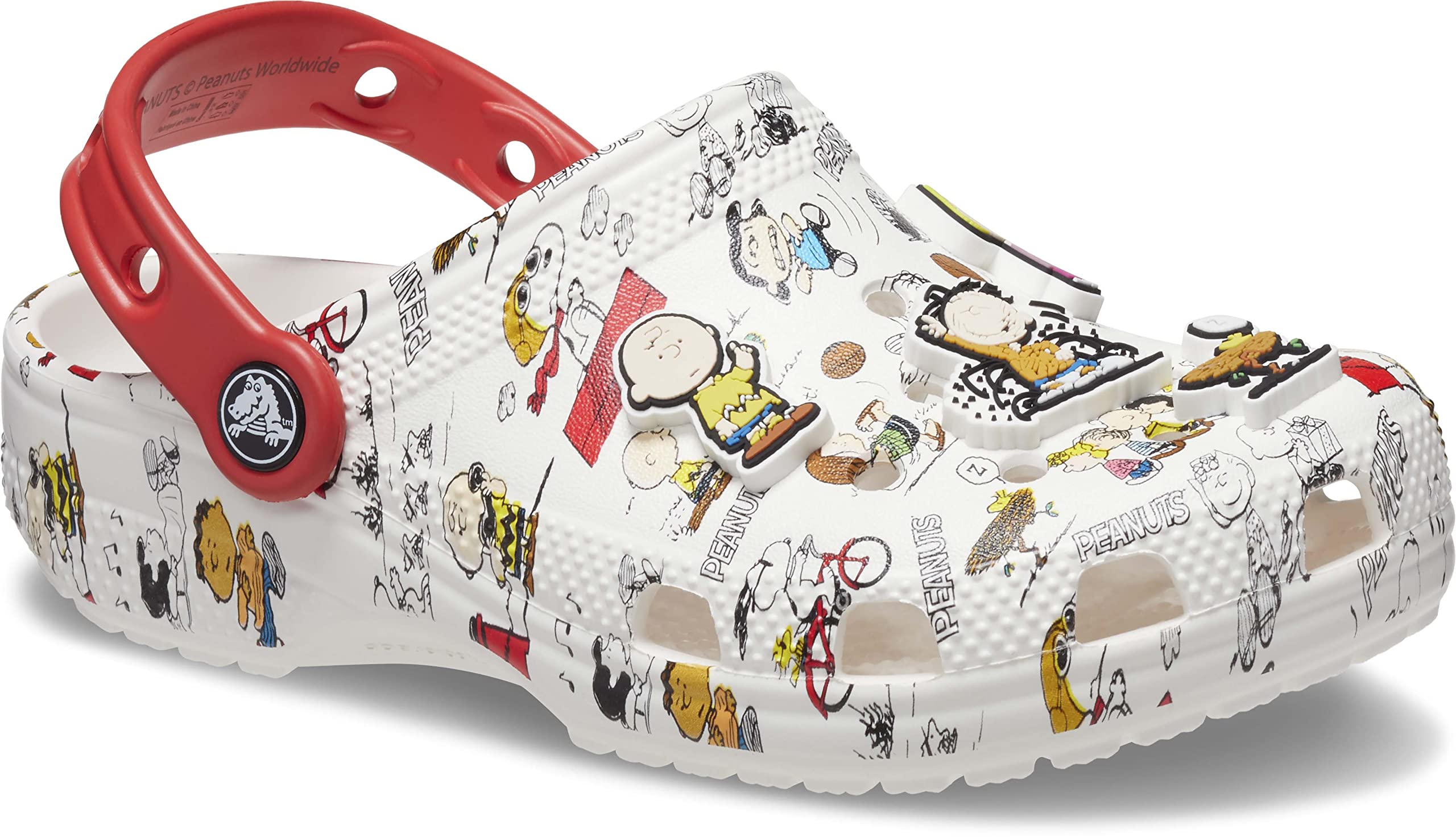 Crocs Unisex-Child Classic Peanuts Snoopy Clog | Lightweight Comfortable Slip-On Shoes for Kids | Perfect for School, Playtime & Outdoor Activities