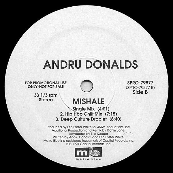 Andru Donalds Mishale Vinyl Record 12