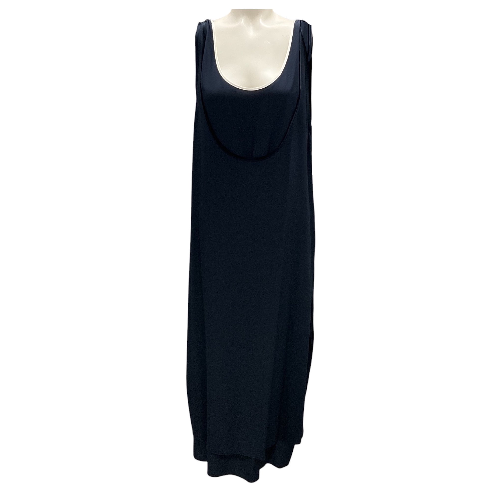 Rag & Bone Navy Blue Salute Farah Dress - Women's Elegant Midi Dress for Casual Wear, Office & Special Occasions