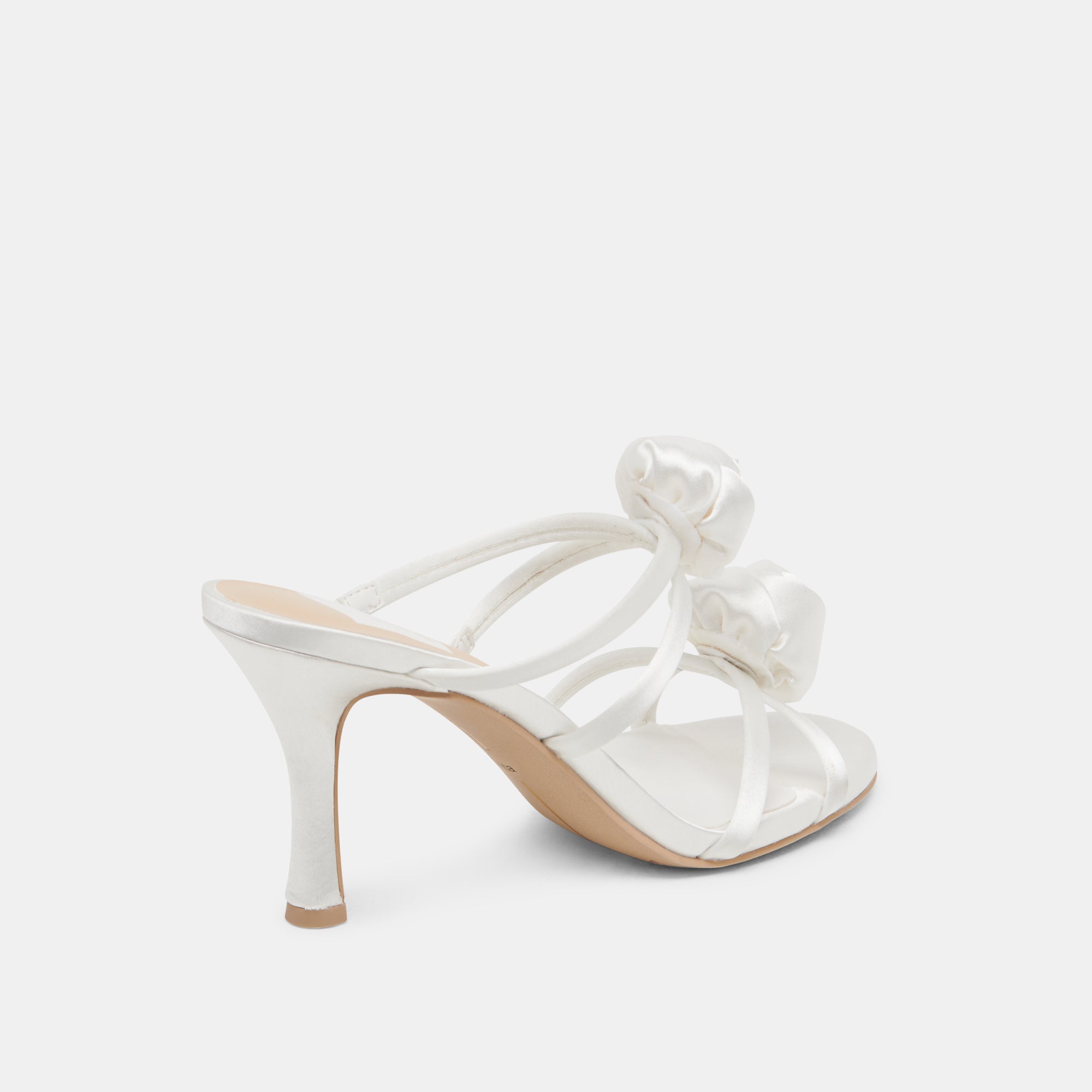 LINZY Women's True White Satin High Heels - Elegant Pointed Toe Pumps for Weddings, Parties & Special Occasions