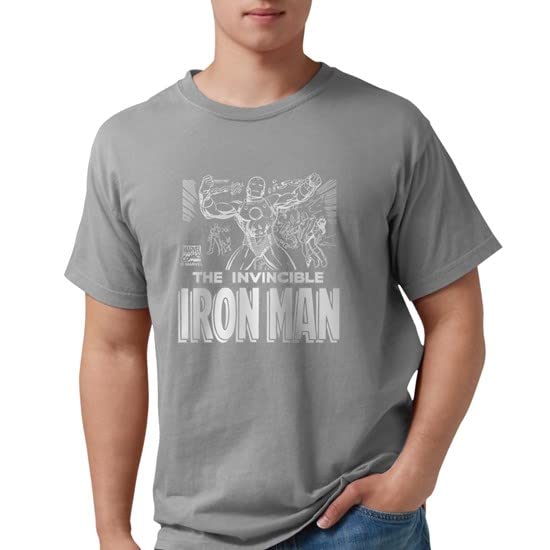 Iron Man MCU Graphic T-Shirt for Men | Comfort Colors Cotton Tee | Superhero Movie Merchandise | Perfect for Cosplay, Comic Con & Casual Wear
