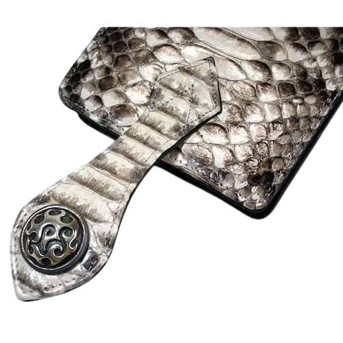 Authentic Python Skin Leather Wallet for Men - Luxury Slim Bifold Wallet with RFID Protection - Perfect for Business, Travel & Everyday Use
