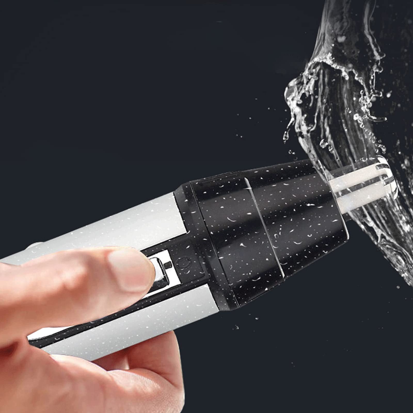Electric Nose & Ear Hair Trimmer - Portable Rechargeable Hair Clipper for Men, Painless Grooming Kit - Perfect for Travel, Home & Personal Care Routine