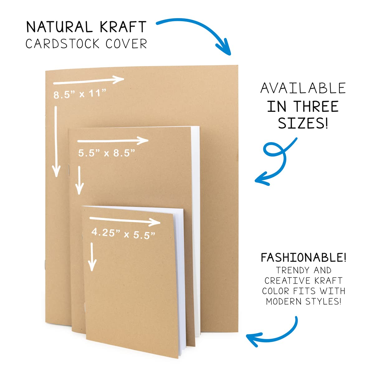 Hygloss 4.25x5.5 Inch Kraft Blank Books 24 Pack for Journaling & Sketching - Perfect for Art, Crafts & Writing