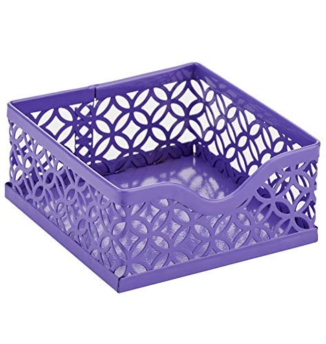 Anova Mesh Desk Organizer - 7 Compartments with Drawer, Pen & Candy Holder for Office & Home Organization (Purple)