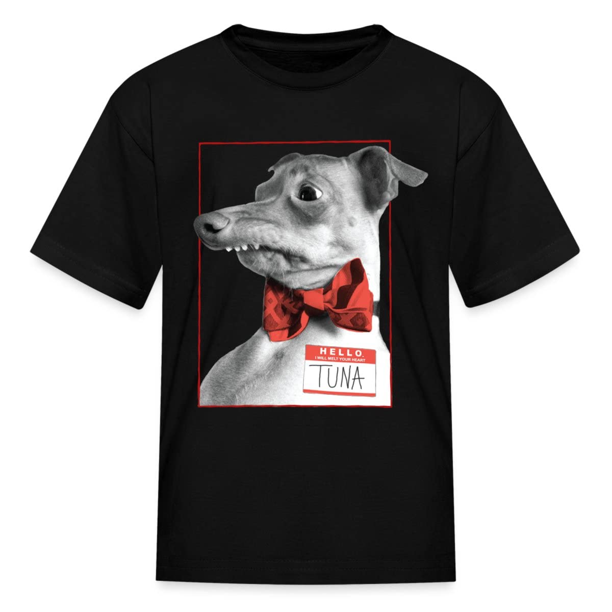 Spreadshirt Cute Tuna Melts My Heart Hello Kids' T-Shirt | Funny Graphic Tee for Boys & Girls | Perfect for School, Playdates & Family Outings