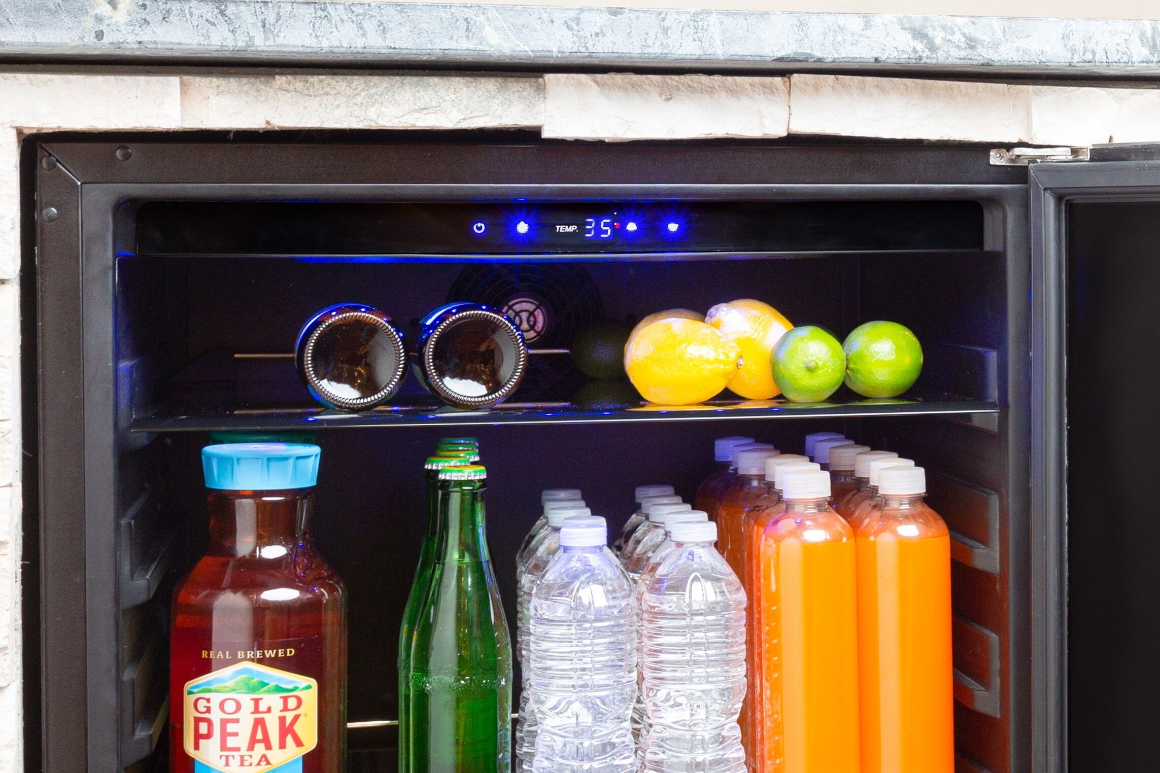 Azure Home Products A224RS 2.0 Cu Ft Compact Refrigerator - Energy Efficient Mini Fridge for Dorm, Office, Bedroom, Garage & Outdoor Use - Perfect for Drinks, Snacks & Small Food Storage