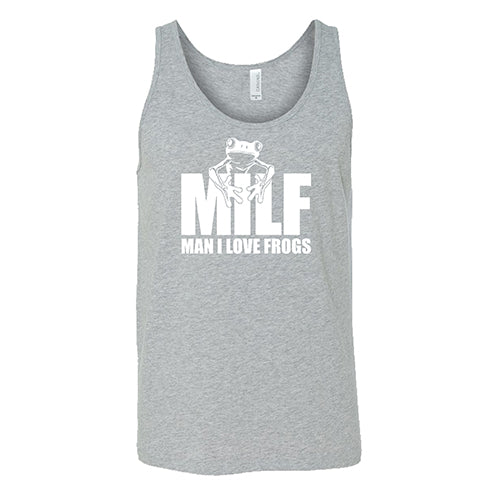 Funny MILF (Man I Love Frogs) Graphic T-Shirt - Unisex Cotton Tee for Frog Lovers & Amphibian Enthusiasts - Perfect for Casual Wear, Gifts & Animal Theme Parties