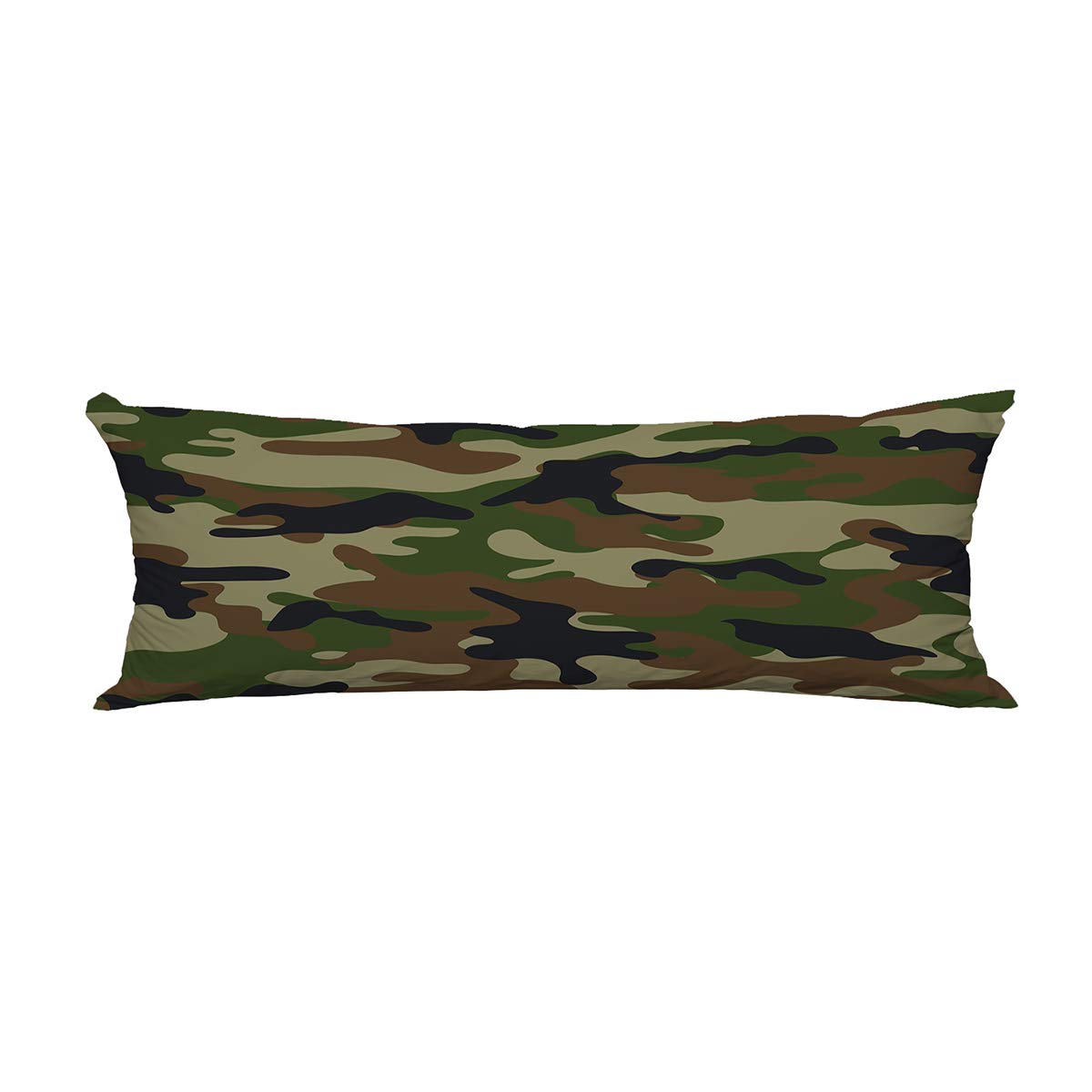 ABPHQTO Camouflage Body Pillow Cover - 20x60 Inch Pillowcase Protector for Adults & Teens | Perfect for Home, Dorm, Travel & Camping