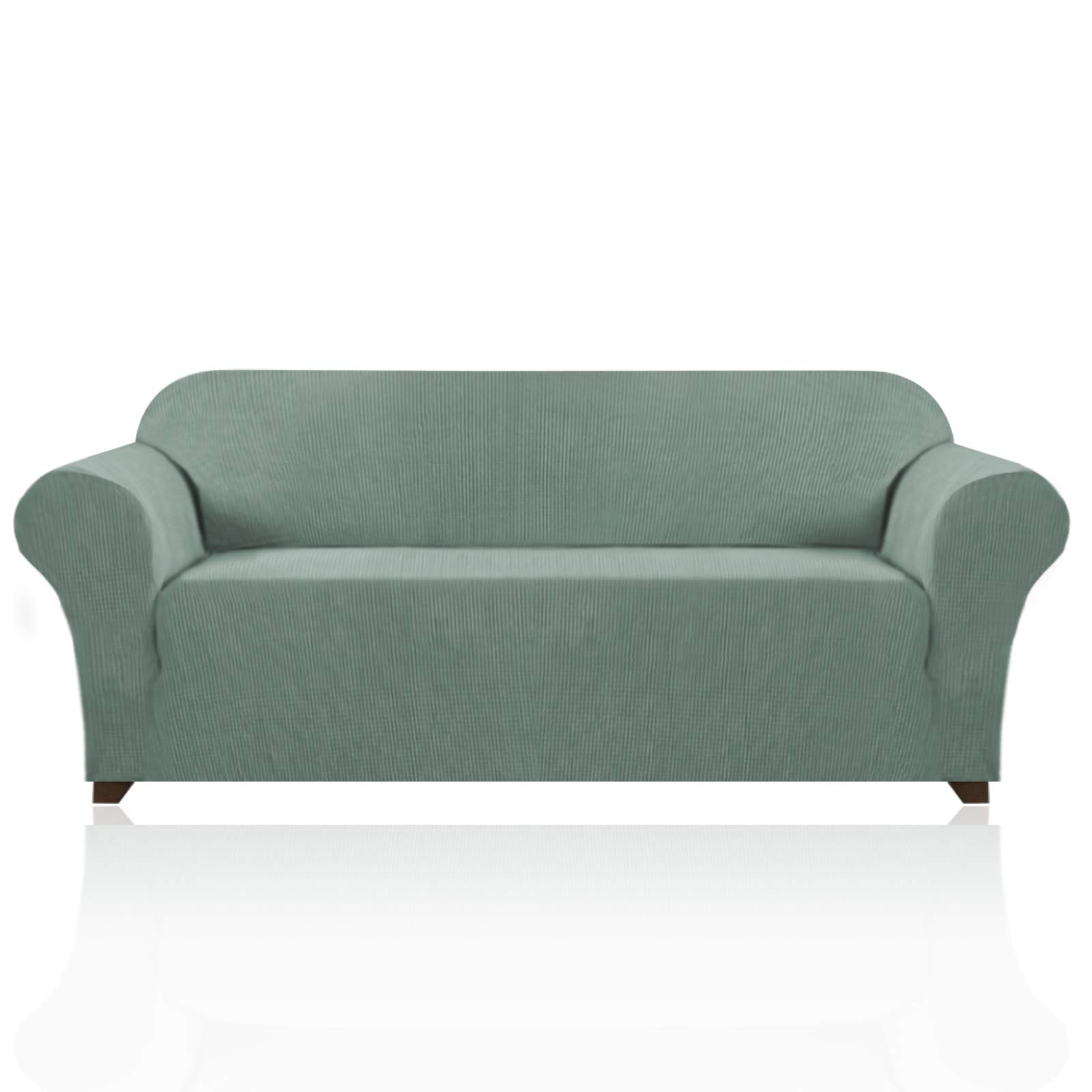 **PrinceDeco 3-Cushion Couch Cover – Extra Large Pet-Friendly Sofa Slipcover – Washable Furniture Protector for Oversized Couches – Stays in Place (XL, Sage Green) – Perfect for Living Rooms, Family Rooms & Pet-Friendly Homes**