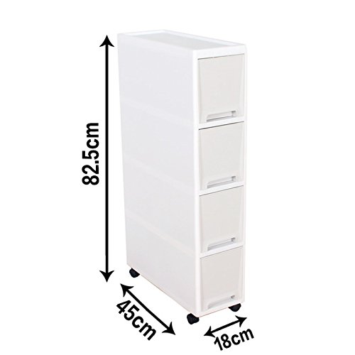 Narrow Rolling Storage Cart - 7.1