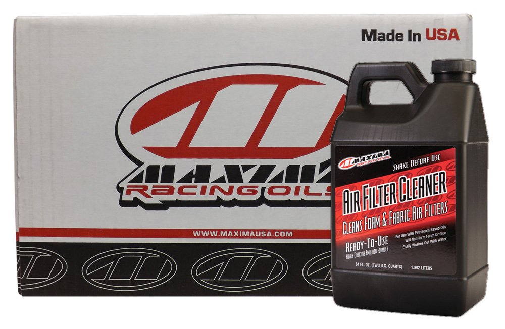 Maxima CS70-79964-6PK Foam & Fabric Air Filter Cleaner - 1/2 Gallon (6-Pack) | High-Performance Filter Cleaner for Dirt Bikes, ATVs & UTVs | Removes Oil, Grease & Dirt | Ideal for Off-Road & Motorsport Maintenance