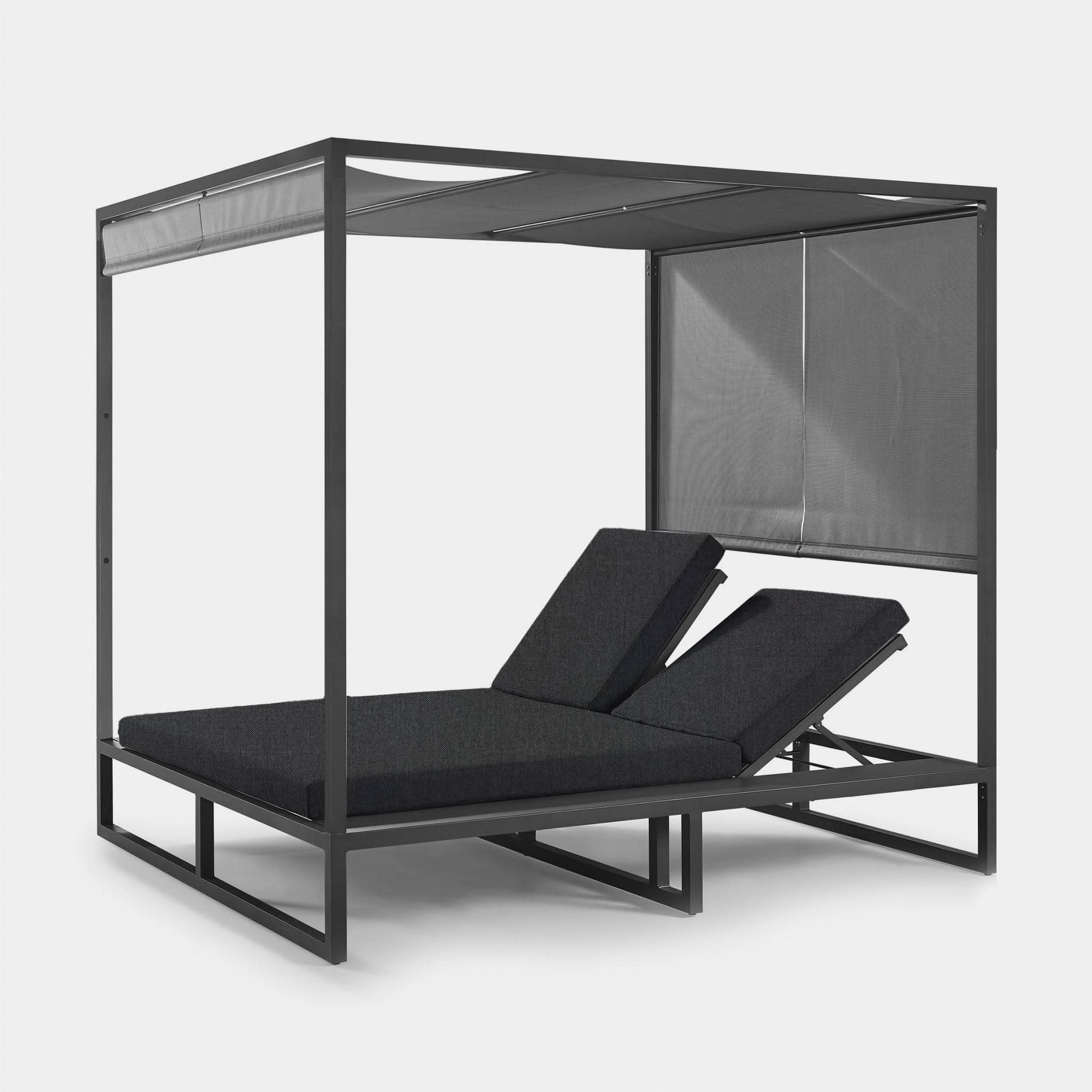 Hayman Aluminum Curtain Cabana - Lightweight Outdoor Sunshade for Patio, Poolside, and Beach - Perfect for Relaxation and Shade