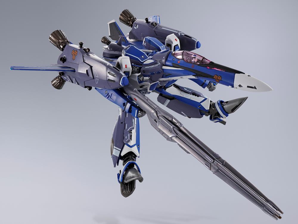 Bandai DX Chogokin Macross Frontier VF-25G Super Messiah Valkyrie Michael Blanc Custom Action Figure - Revival Version - Collectible Anime Robot Toy for Display & Play