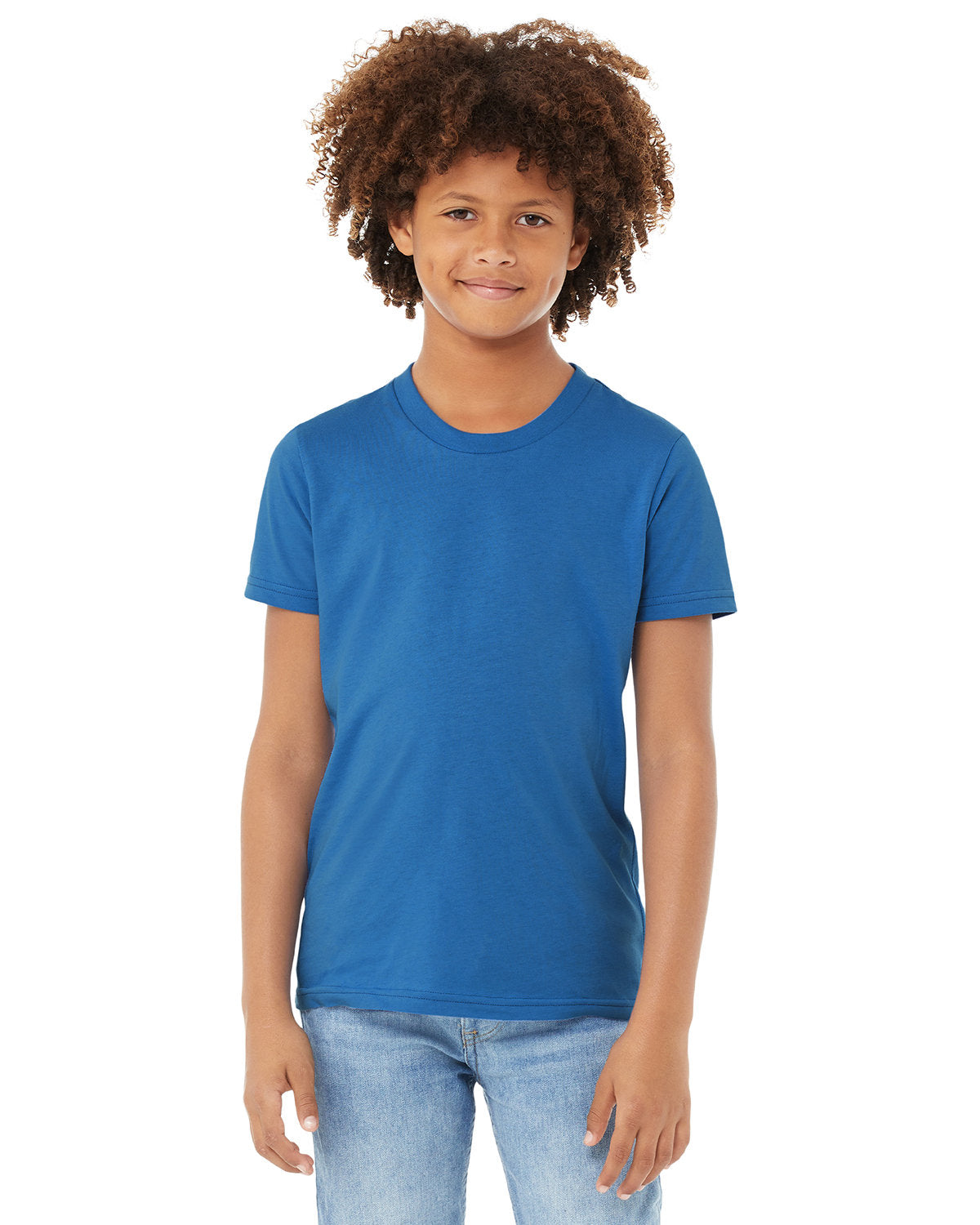 Bella + Canvas 3001Y Youth Jersey Short Sleeve T-Shirt - Soft Cotton Tee for Kids & Teens - Perfect for School, Sports & Everyday Wear
