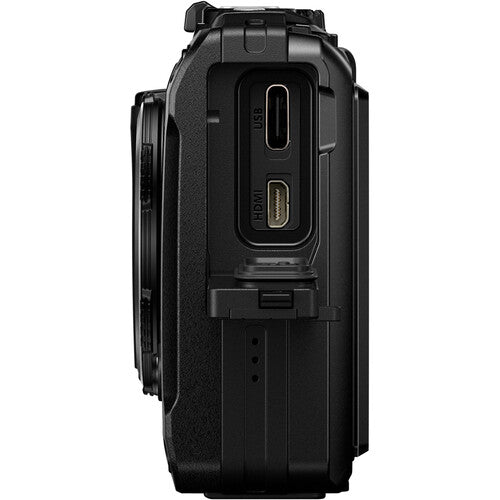 OM SYSTEM Tough TG-7 Waterproof Digital Camera (Black) - 50MP, 4K Video, Macro Mode - Perfect for Underwater Photography, Hiking & Outdoor Adventures